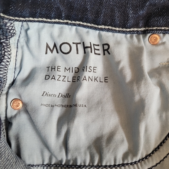 Mother The Mid Rise Dazzler Ankle Disco Dolls size 27 - Picture 12 of 16